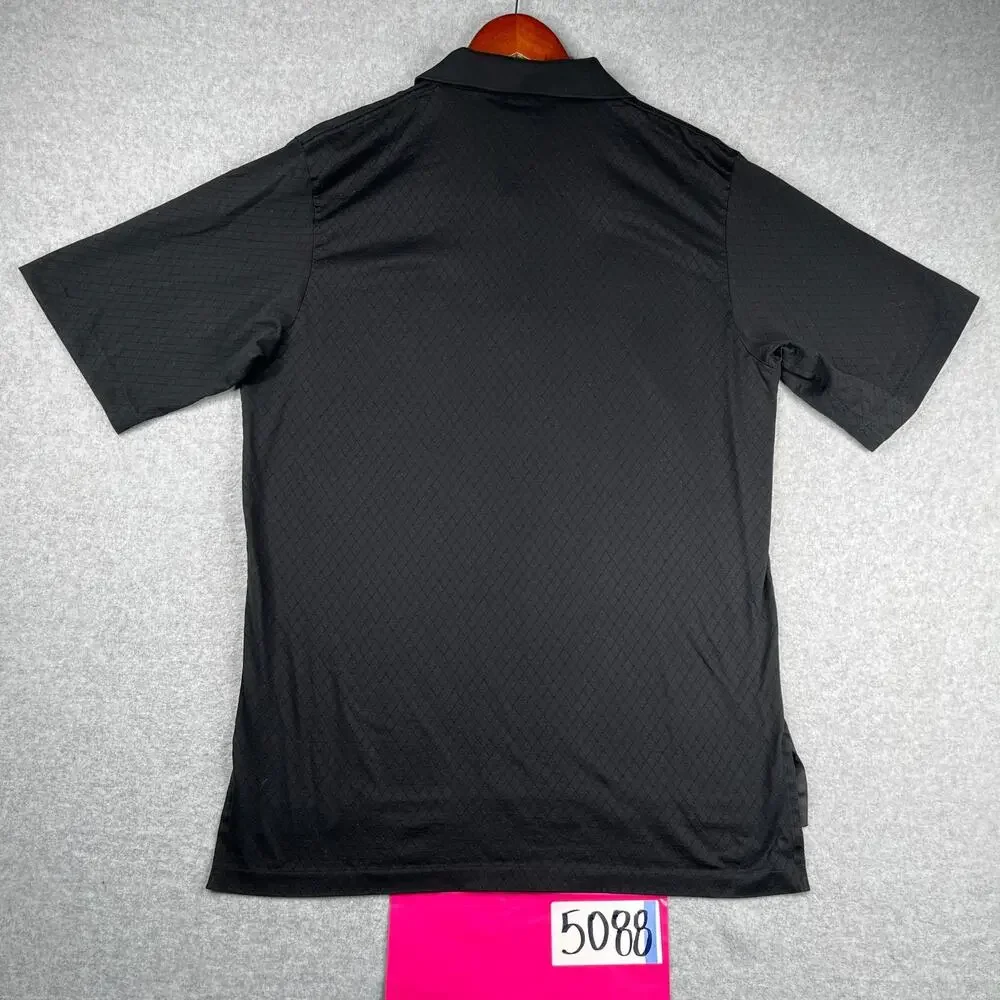 Polo Golf Ralph Lauren Shirt Large Black Diamond Casual Logo Lightweight Mens